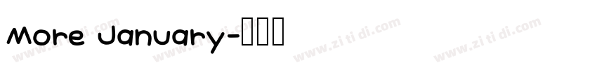 More January字体转换